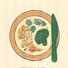 Icon for meal planning templates